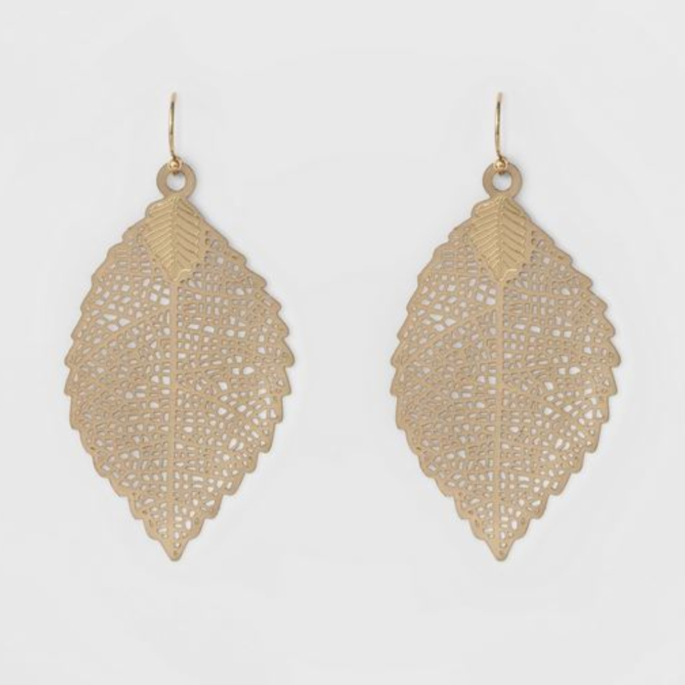 ➡️3/$10⬅️ Women's Leaf Drop Earrings